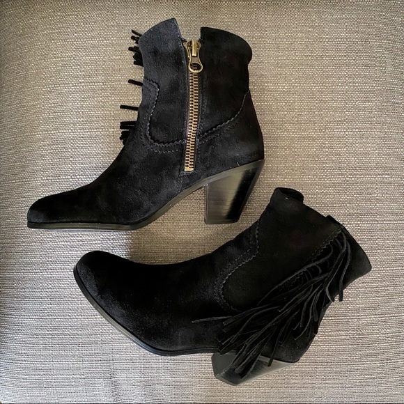 Sam Edelman western inspired cowgirl boho gypsy leather ankle boots booties 8M - Picture 5 of 12